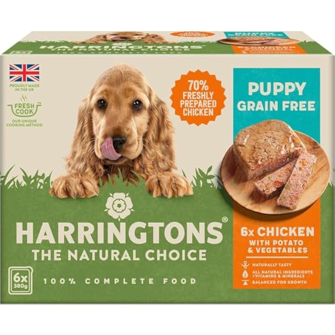 Harringtons Grain Free Puppy Wet Food – Chicken & Potato 6x380g