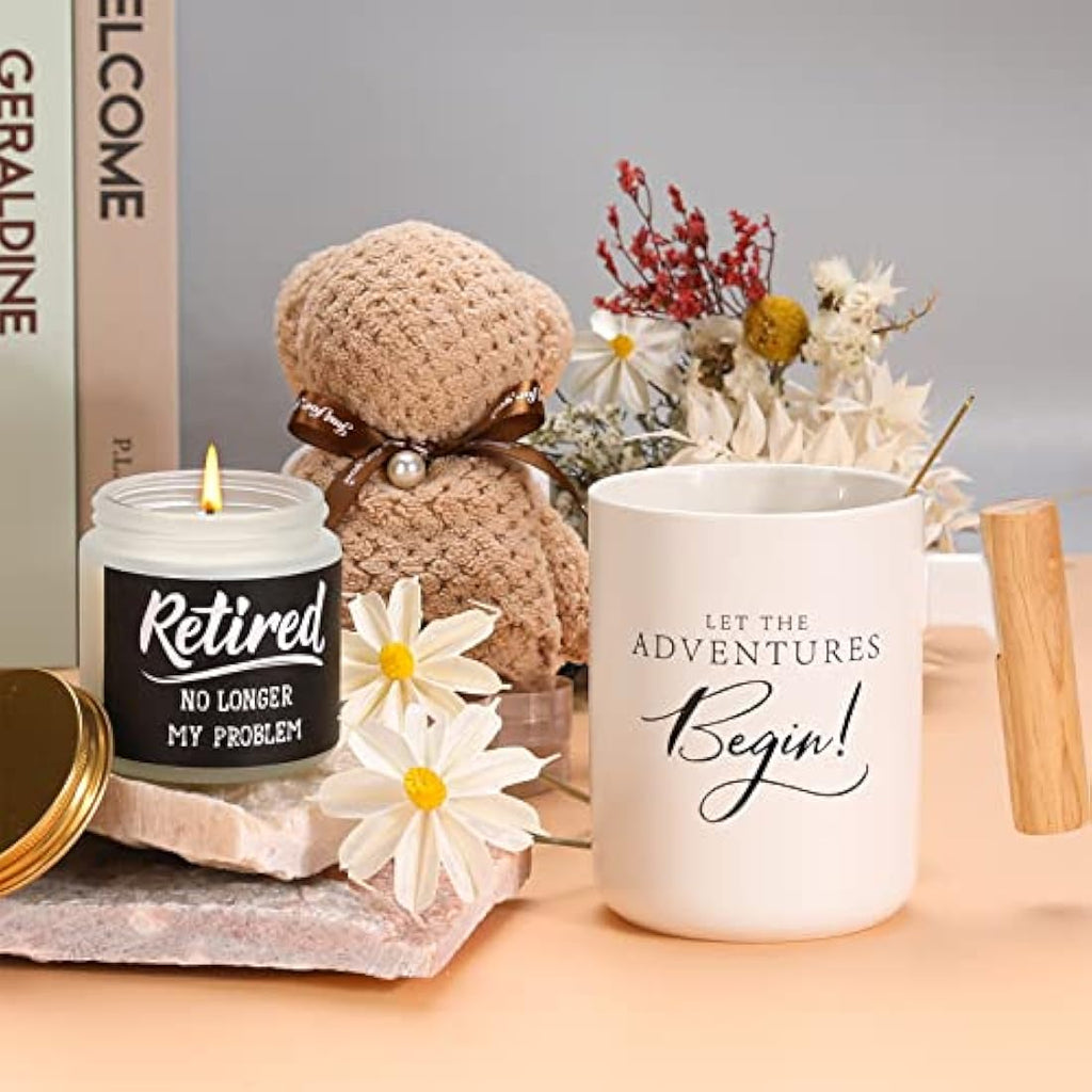 Jolof Store Retirement Gift Set for Women – Mug, Blanket & Tote Bag 7pc Kit