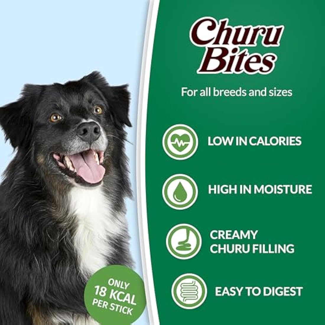 Inaba Churu Bites Dog Treats – Chicken & Tuna Grain-Free 8 Pack