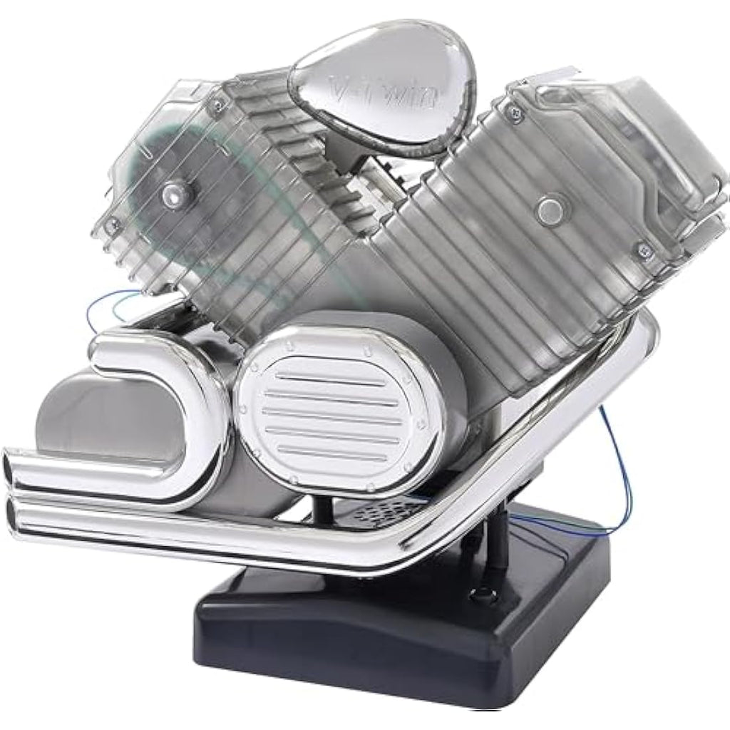 Machine Works V-Twin Motorcycle Engine Model Kit – 150+ Piece STEM Toy