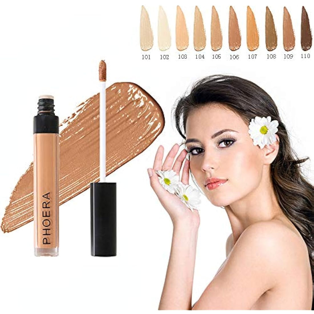 Phoera Full Coverage Matte Liquid Concealer – Waterproof (105 Biscuit)