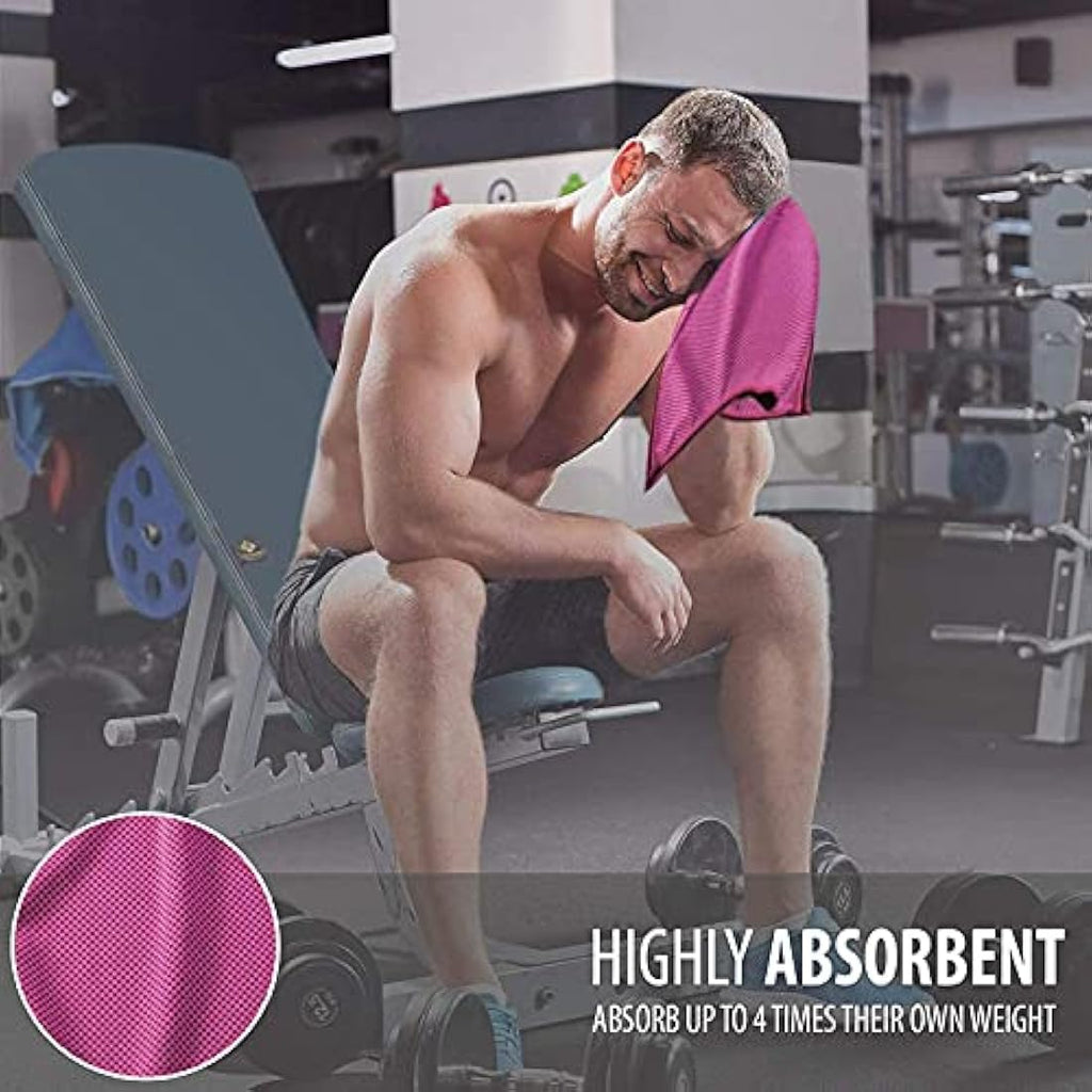 Cooling Towel 4-Pack | Microfiber Ice Towels for Sports