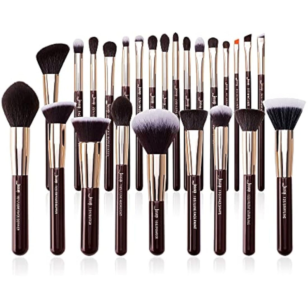 Jessup 25PCS Professional Makeup Brushes Set – Natural Hair Tools