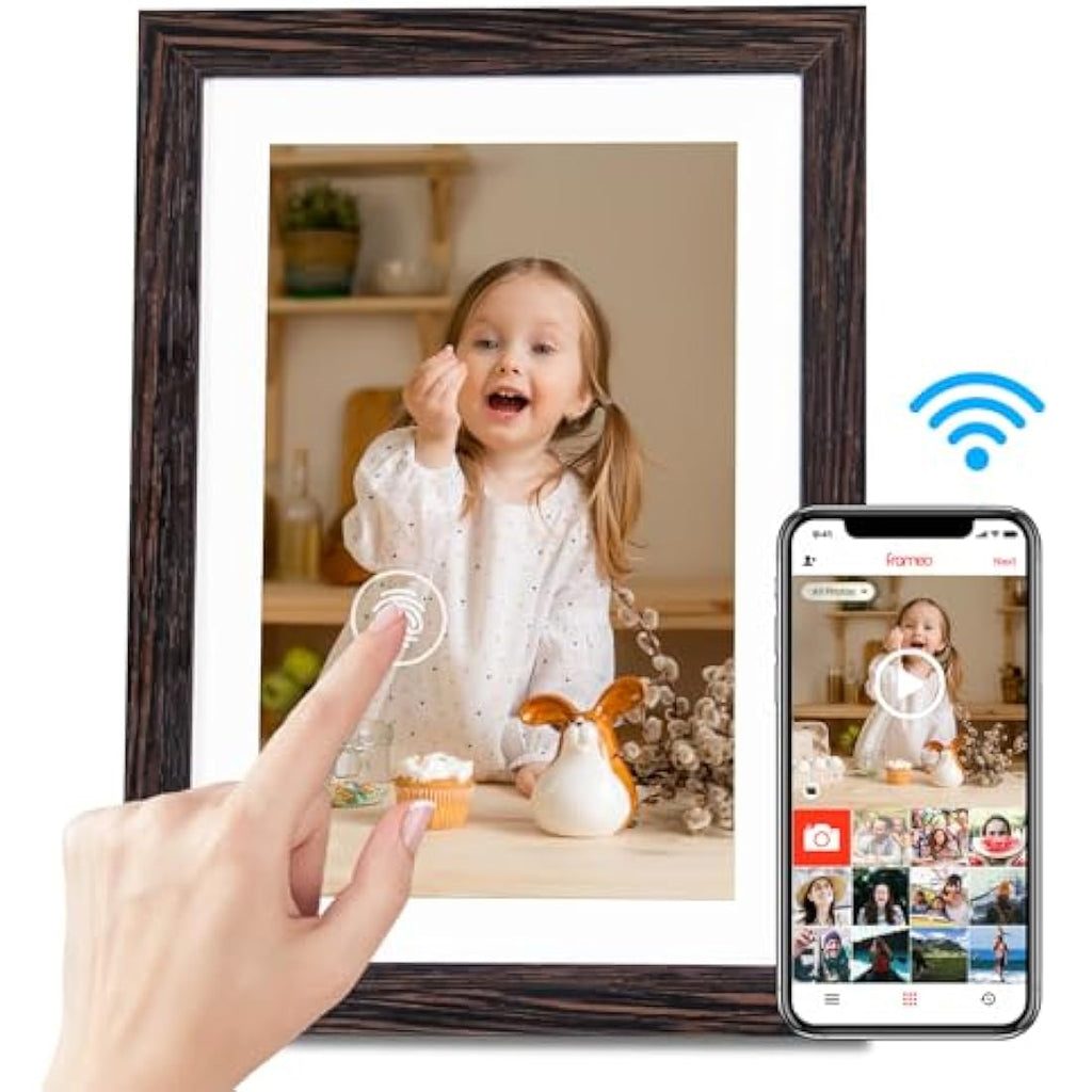 Hesmor 10.1 Inch WiFi Digital Photo Frame | 32GB IPS Touch Screen