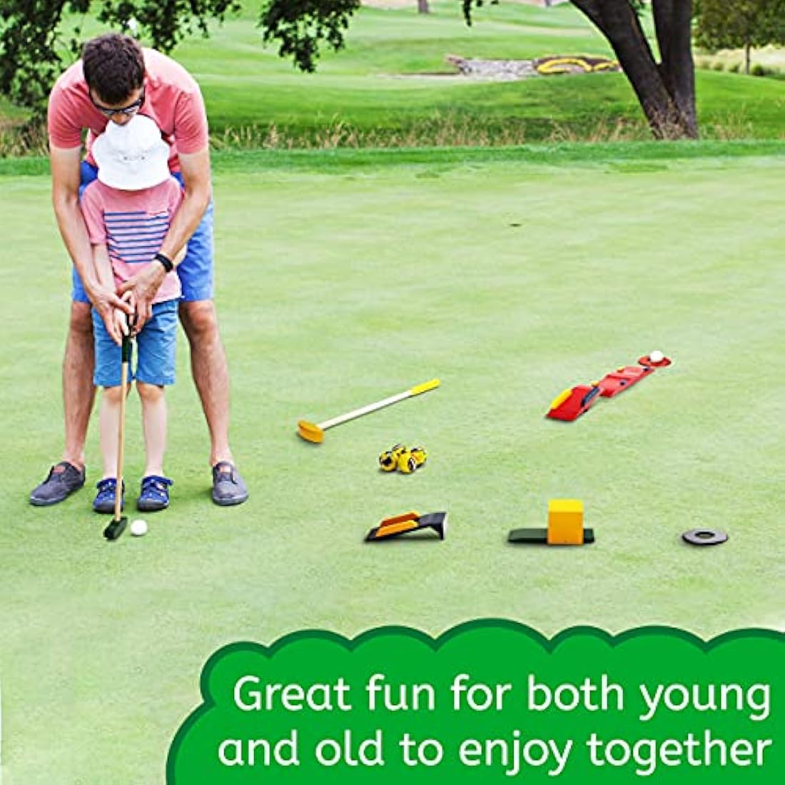 Wooden Kids Golf Set – Indoor and Outdoor Mini Golf Game