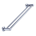 BOOKARROW 24" Double Towel Rail – Chrome Solid Brass Wall Mounted Rack