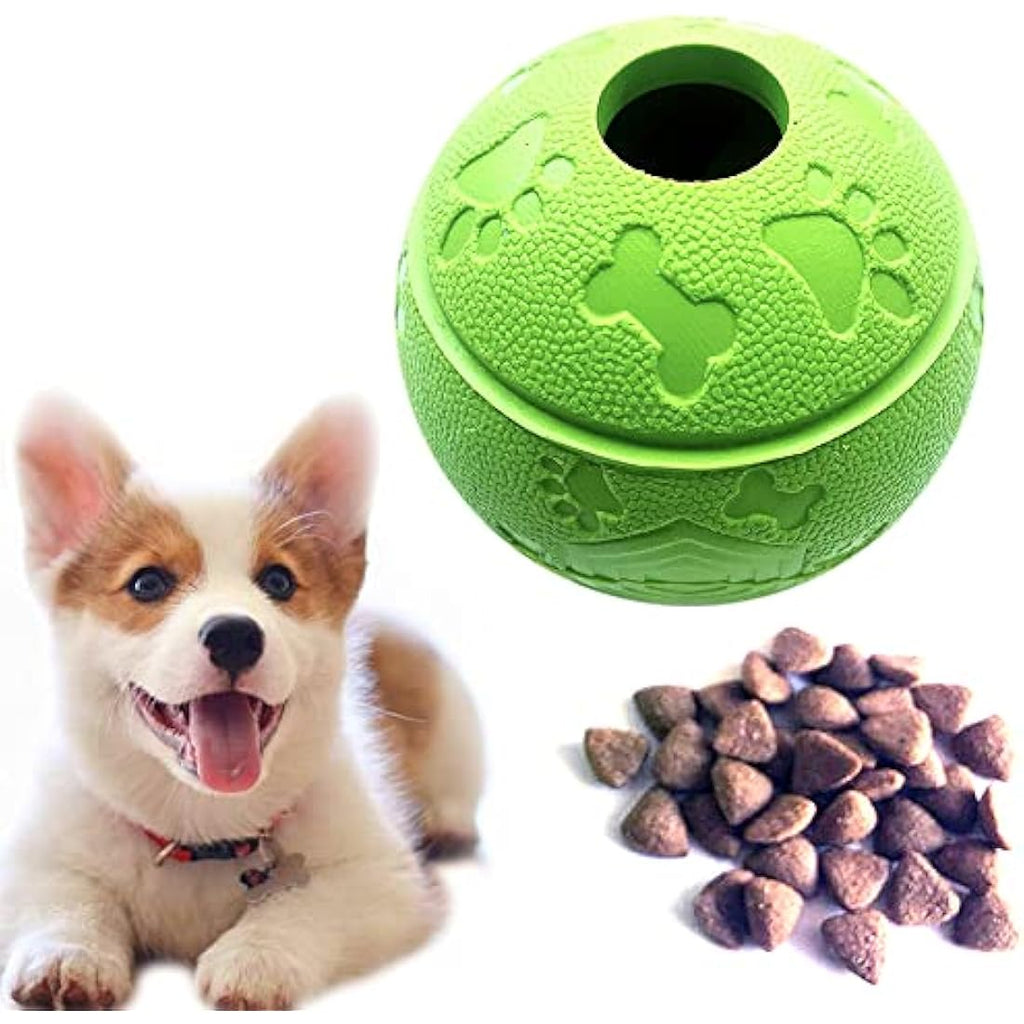 Interactive Dog Treat Toy Ball – Natural Rubber Chew Toy
