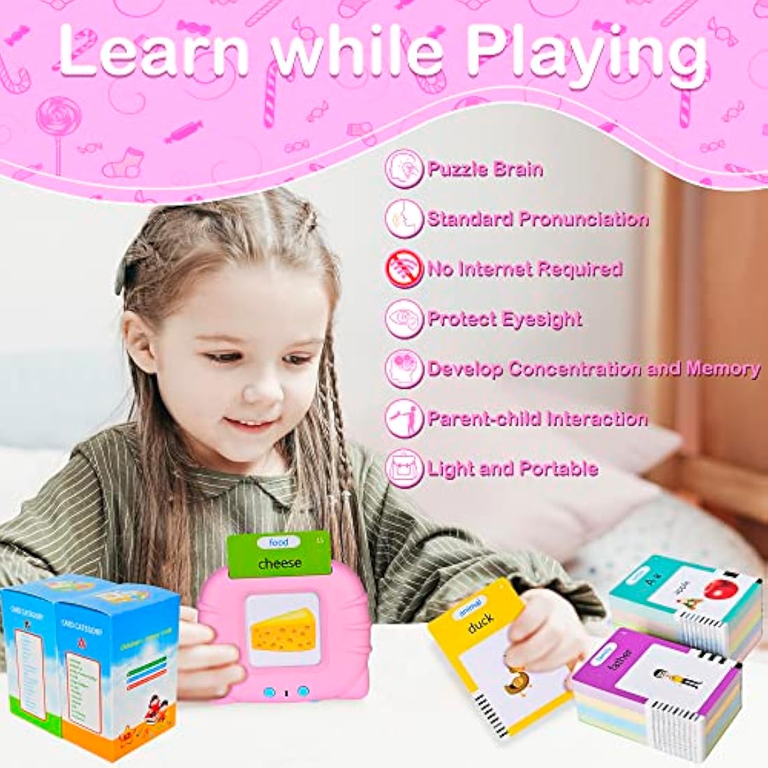 Talking Flash Cards – 255 Montessori Learning Toys for Kids
