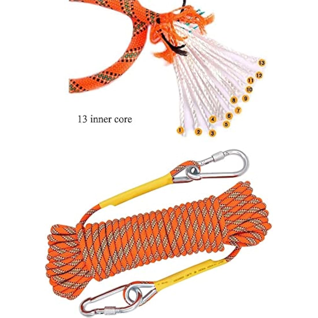 X XBEN 8mm Static Outdoor Rope | Heavy-Duty Safety Cord for Magnet Fishing