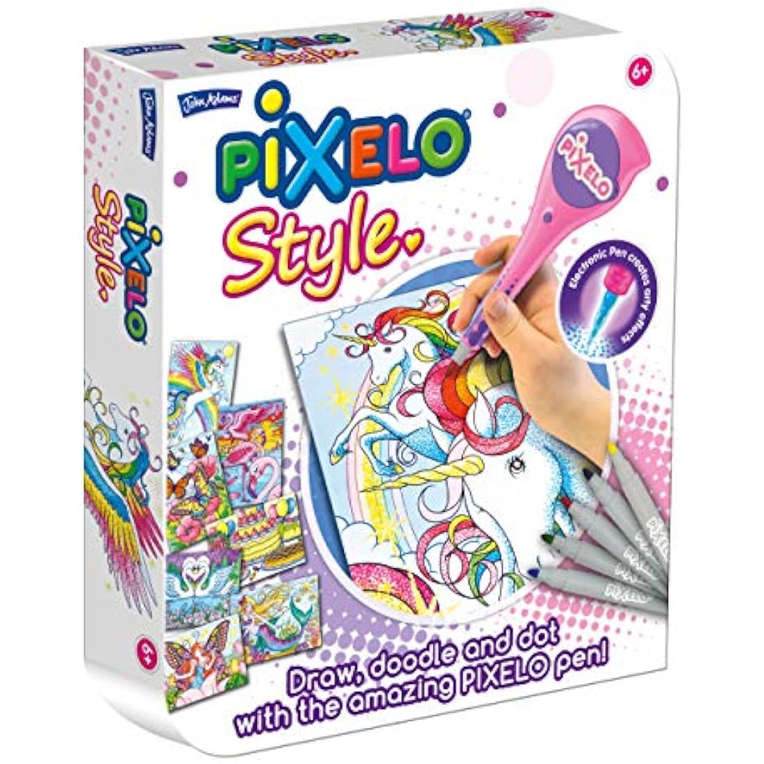 John Adams Pixelo Style Creative Drawing Art Set for Kids – Red