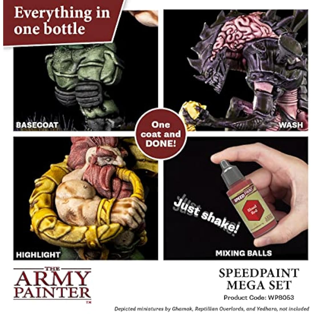 The Army Painter Speedpaint Mega Set – 24 Acrylic Paints for Miniatures