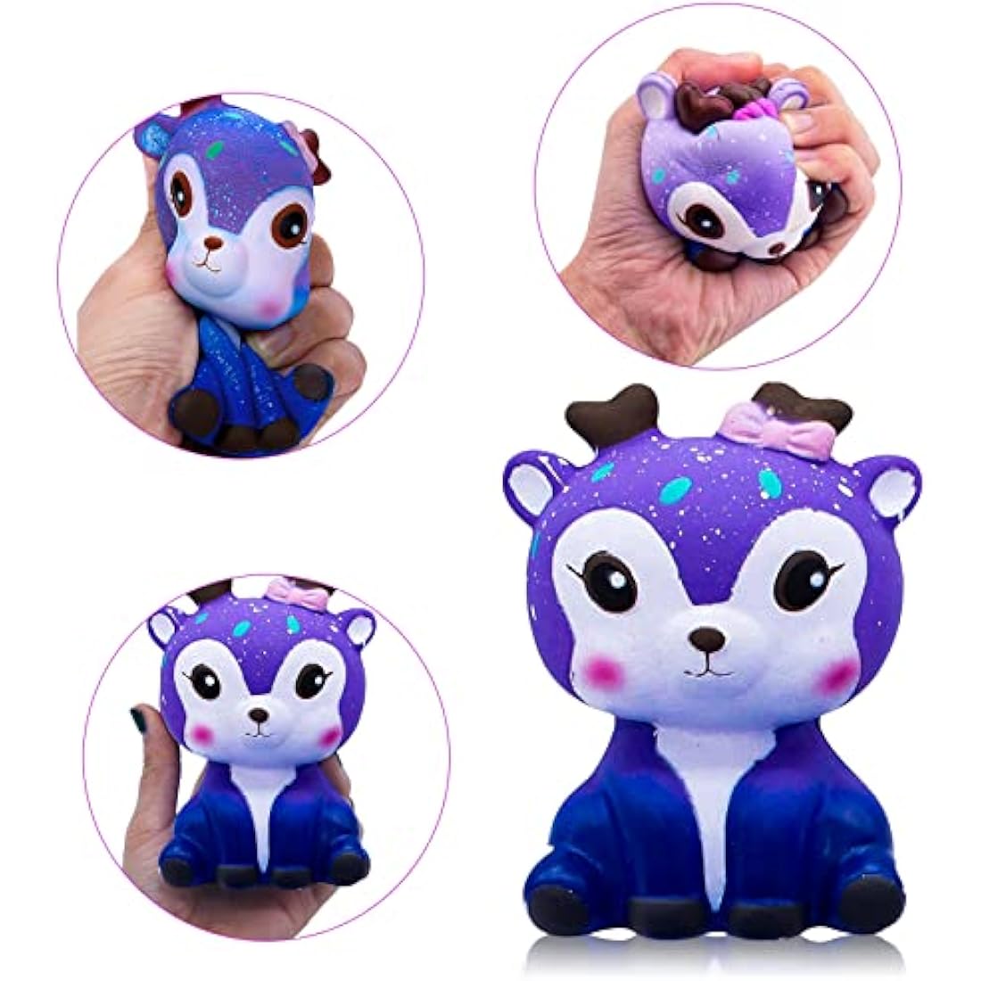 Galaxy Squishies – 4 Pack Slow Rising Scented Stress Toys