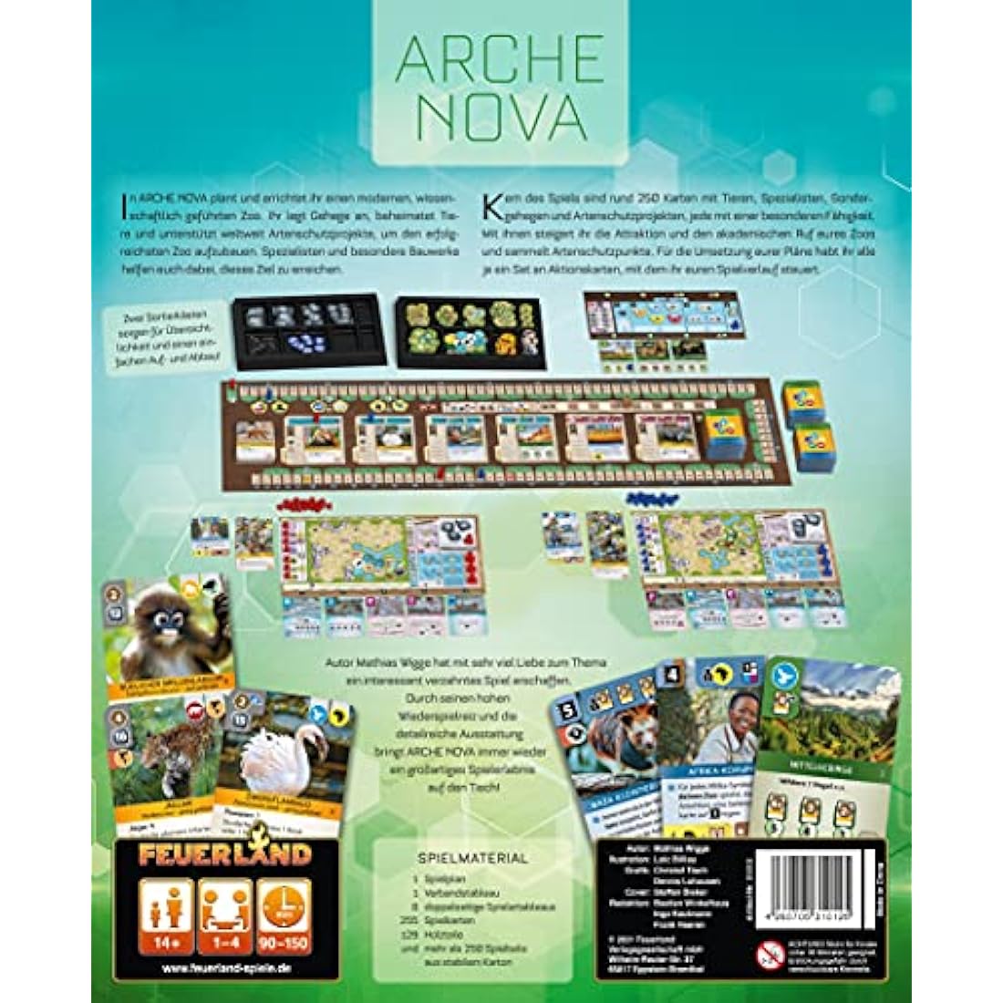 Feuerlandspiele Arch Nova – Strategie Brettspiel für 1-4 Spieler