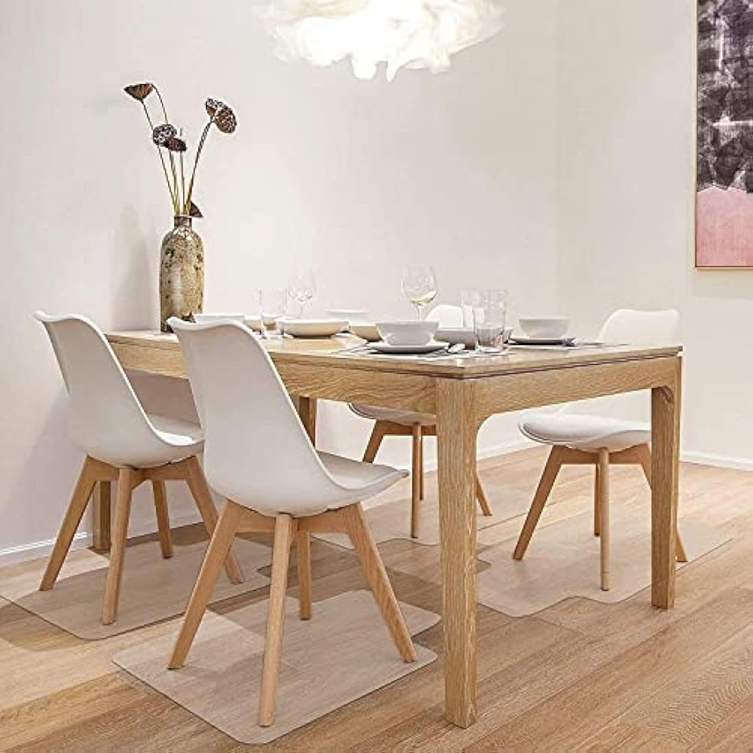 Jolof Store Clear Chair Mat for Hard Floors | 90x120cm Transparent Mat