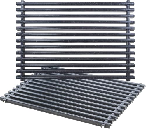 Denmay Porcelain Enameled Grill Grates for Weber Spirit 300 Series, 2-Pack