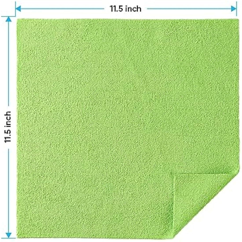HOMEXCEL Microfibre Cleaning Cloths 100 Pack | Lint-Free 30x30cm Towels
