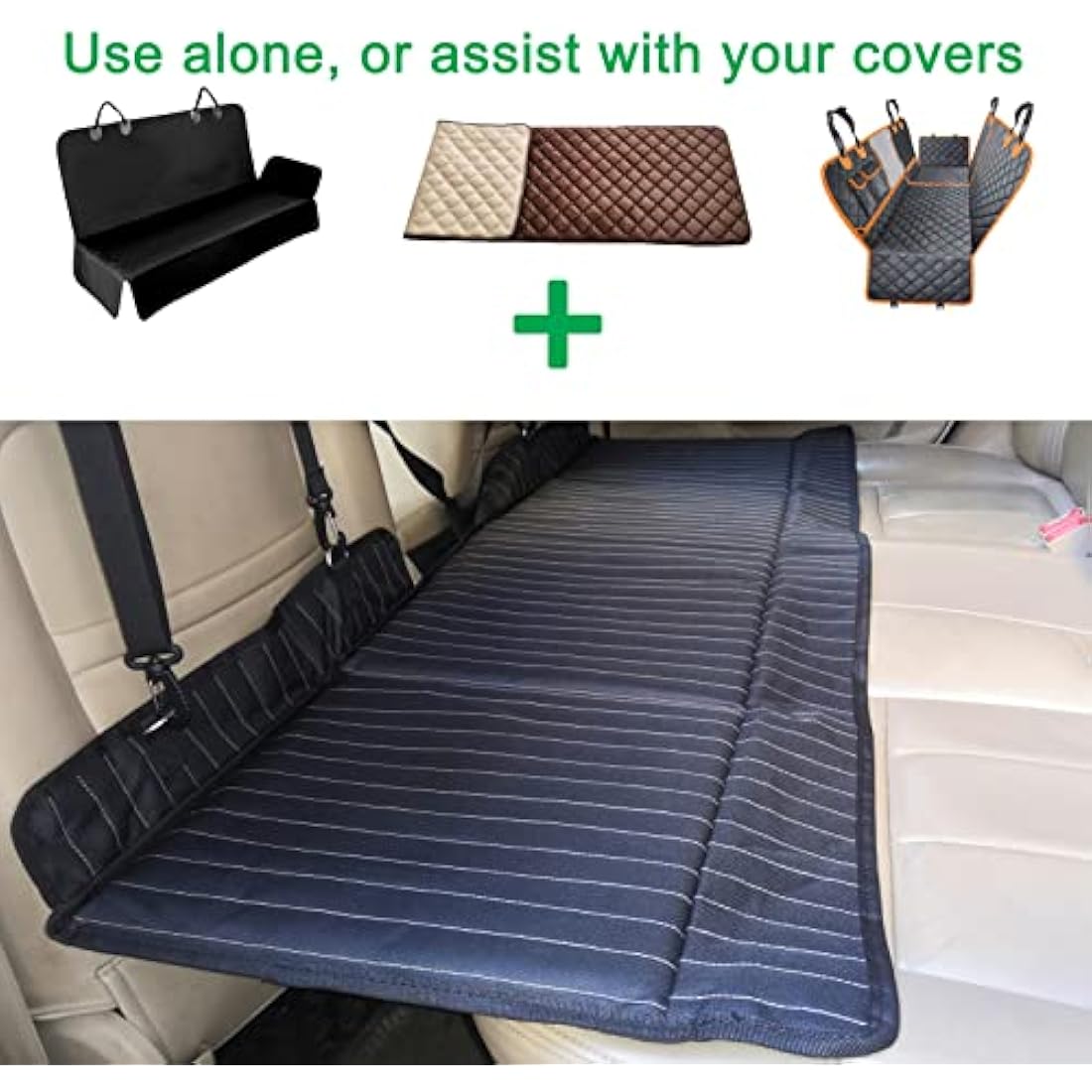 YMETECH Non-Inflatable Car Mattress – Foldable SUV Back Seat Extender