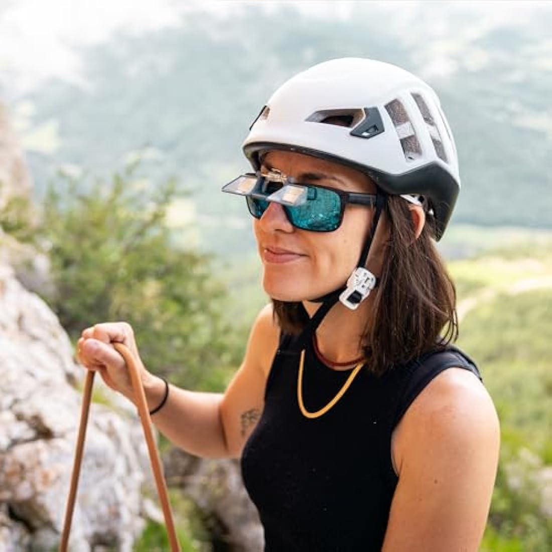YandY ClipUp Belay Glasses - Clip-On Prisms for Climbing Eyewear