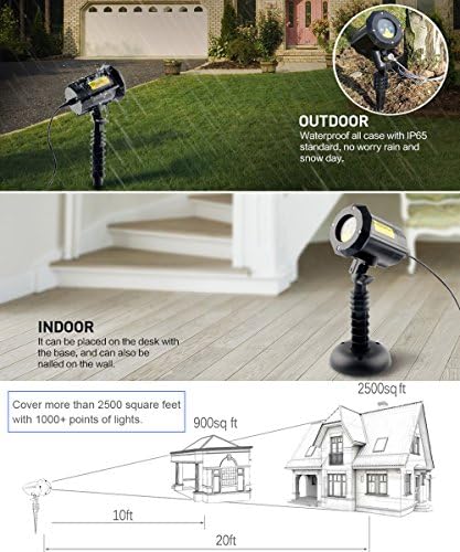 Poeland RGB Star Projector – Moving Firefly Garden Lights with Remote