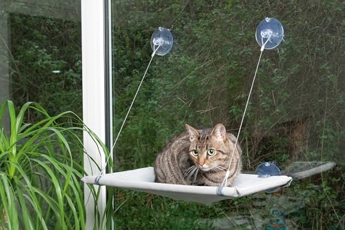 Karlie Flamingo Cat Window Lounger – Suction Cup Perch Bed for Cats
