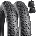 YunSCM 20x4.0 Foldable Fat Bike Tyre and Inner Tube Set for E-Bikes