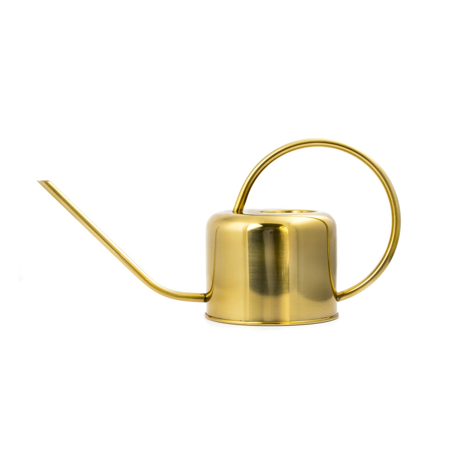 Kikkerland Vintage Gold Watering Can – Indoor Houseplant Garden Decor