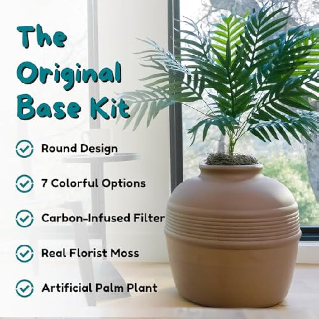 Jolof Store Hidden Litter Box Planter – Large Mocha Brown Cat Pot