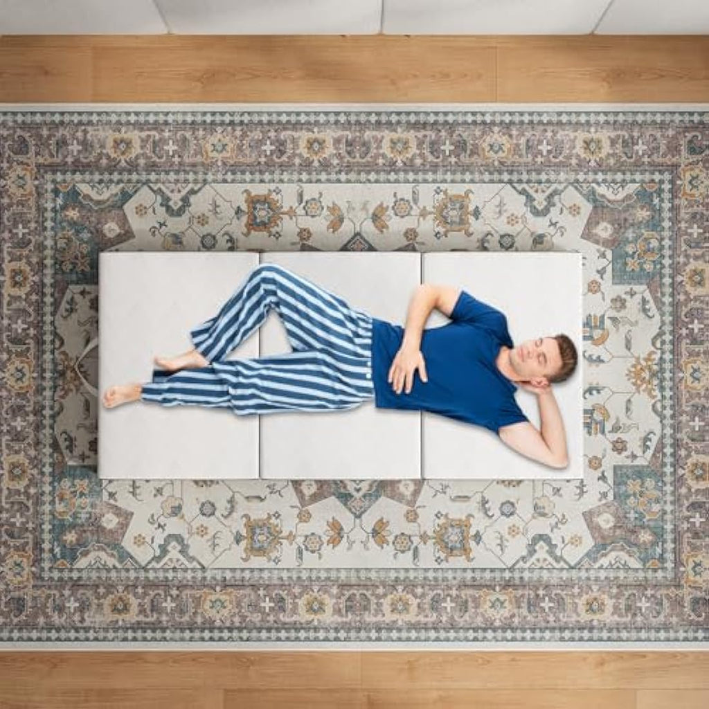 Vesgantti Double Tri-fold Mattress – 10cm Gel Memory Foam Guest Bed