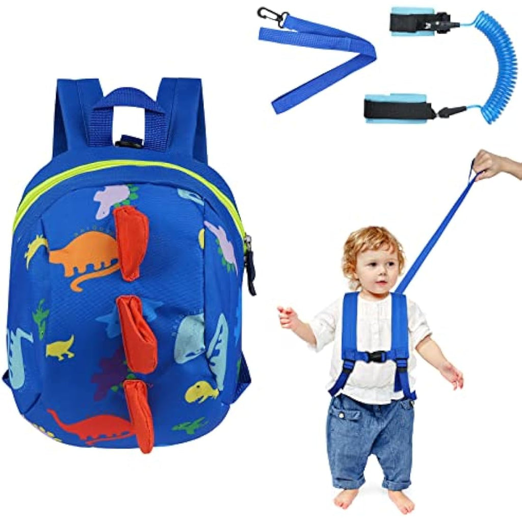 AOMIG Dinosaur Baby Reins – Toddler Safety Harness and Leash, Blue
