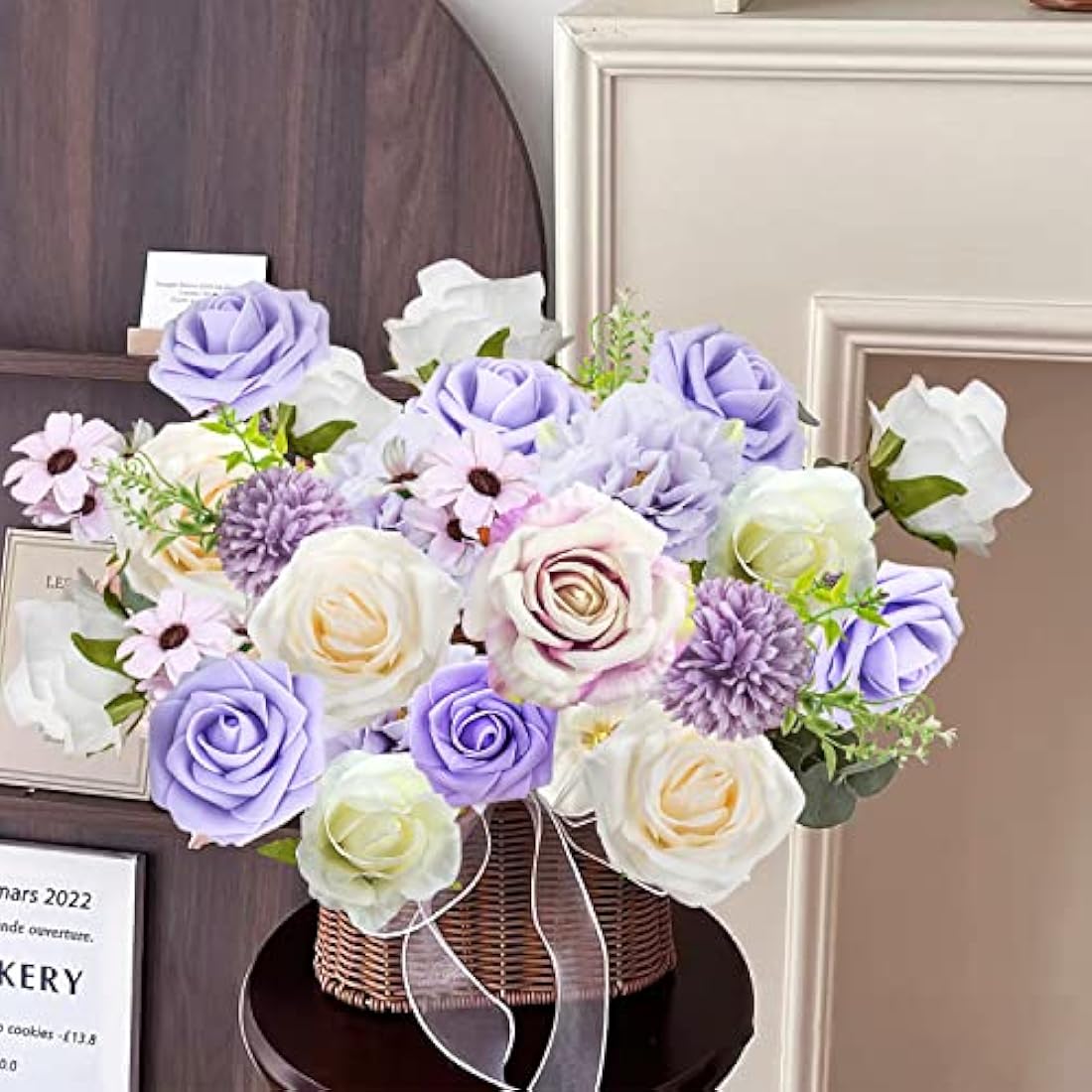 Purple & Dusty Rose Silk Artificial Flowers for DIY Weddings