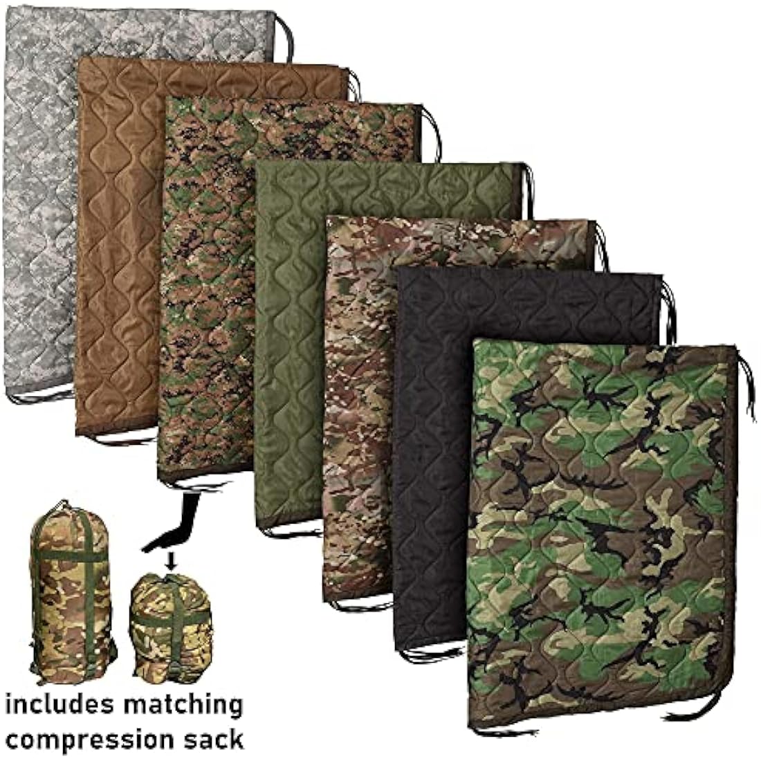 USGI Industries Military Woobie Blanket | Insulated Nylon Poncho Liner