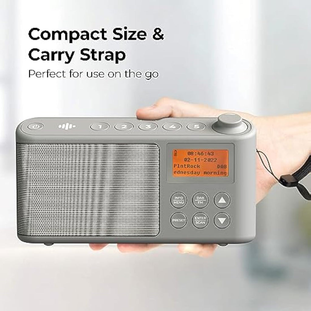 i-box Spectrum Portable DAB/DAB+ & FM Radio | 15H Battery & USB Power