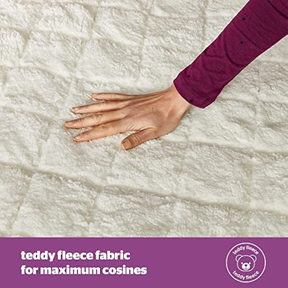 Silentnight Teddy Fleece King Electric Blanket – 3 Heat Settings
