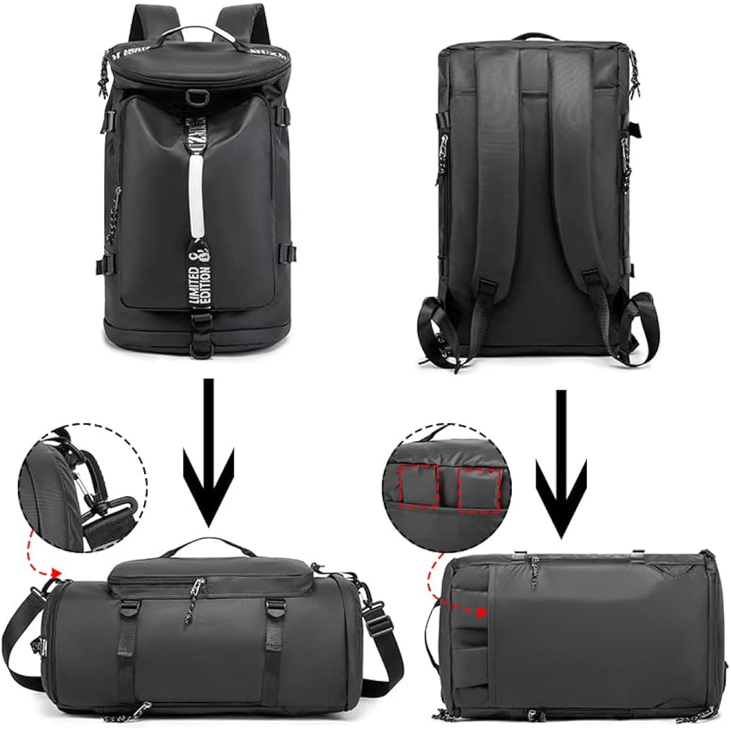 FUNYAGO 40L Gym Backpack – Waterproof Hiking Duffle Bag for Travel
