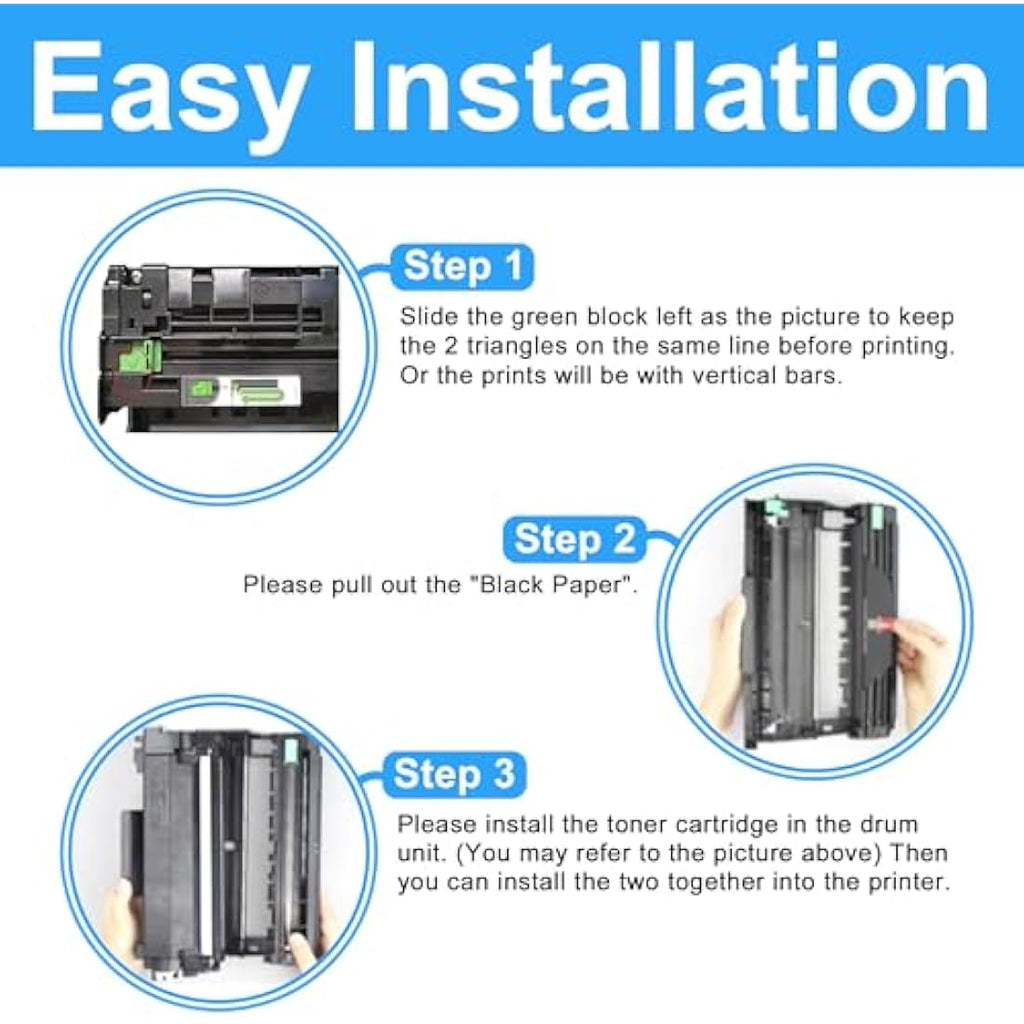 LCL DR2400 Drum Unit Replacement for Brother HL-L2350DW MFC-L2750DW | 2-Pack