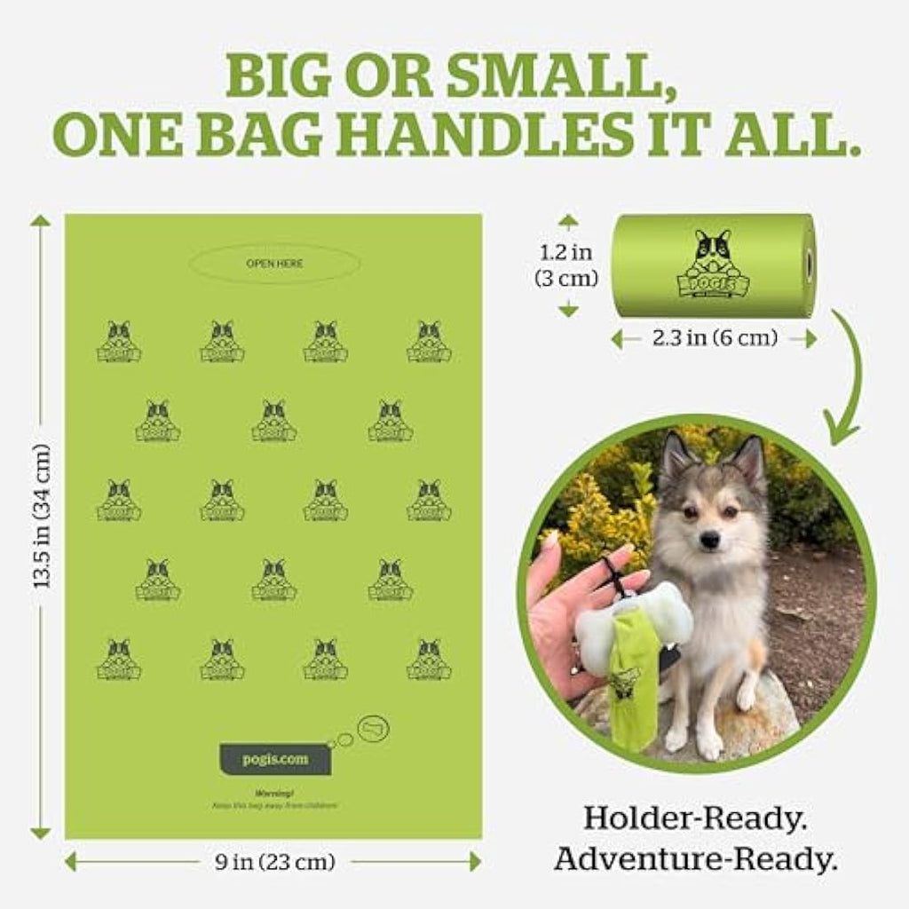 Pogi’s Biodegradable Dog Poo Bags – 750 Count Leak-Proof Scented Bags