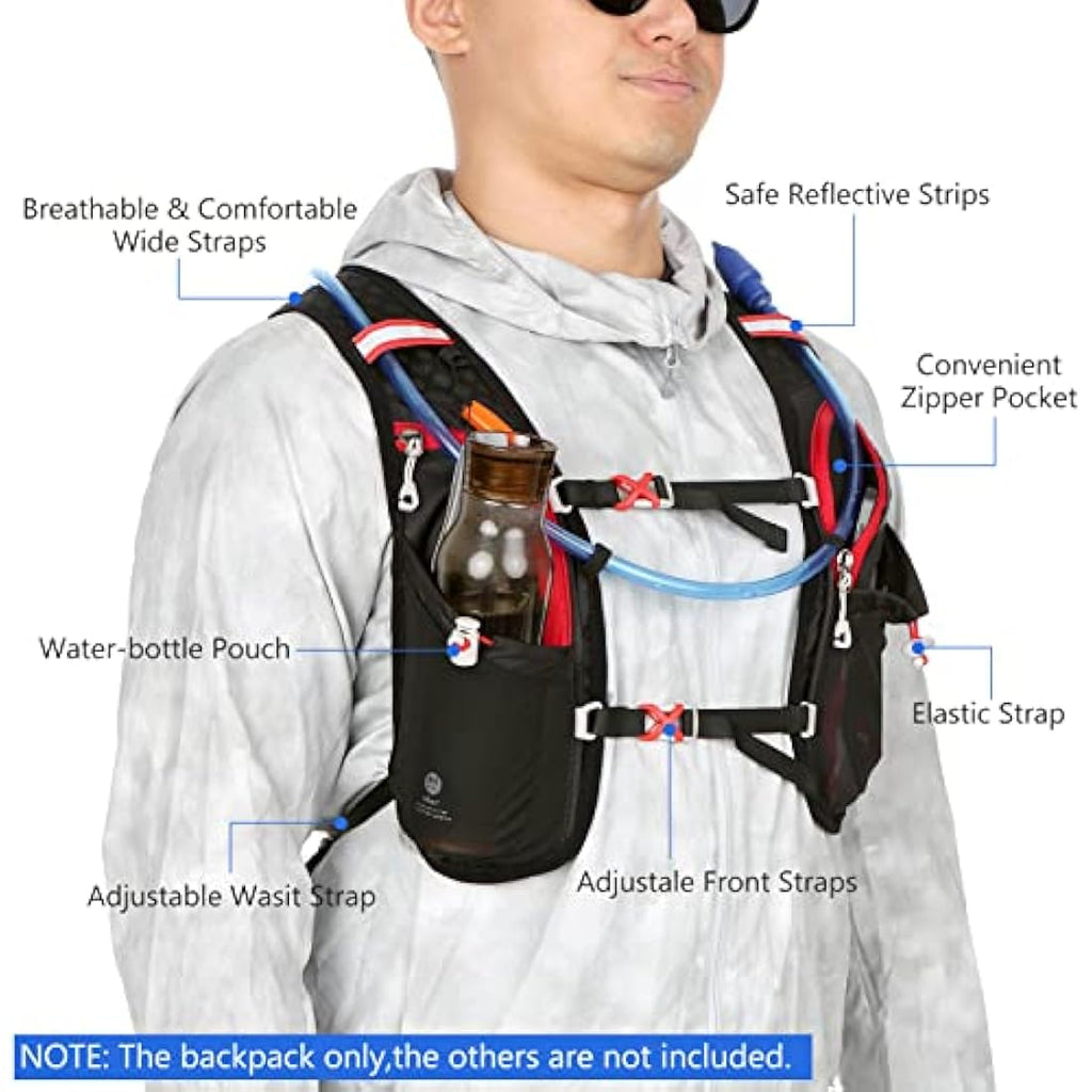 Lixada 5L Lightweight Hydration Backpack | Breathable Running Vest