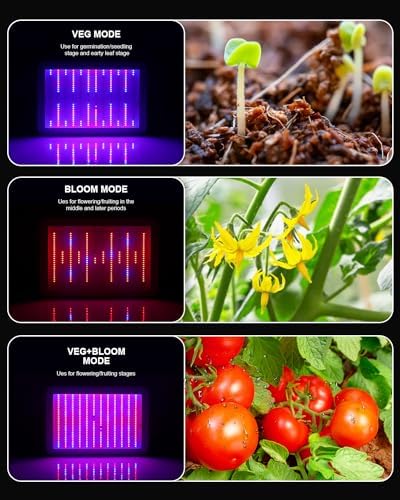 KOSCHEAL KS1200 LED Grow Light | Full Spectrum Samsung LM301B 130W