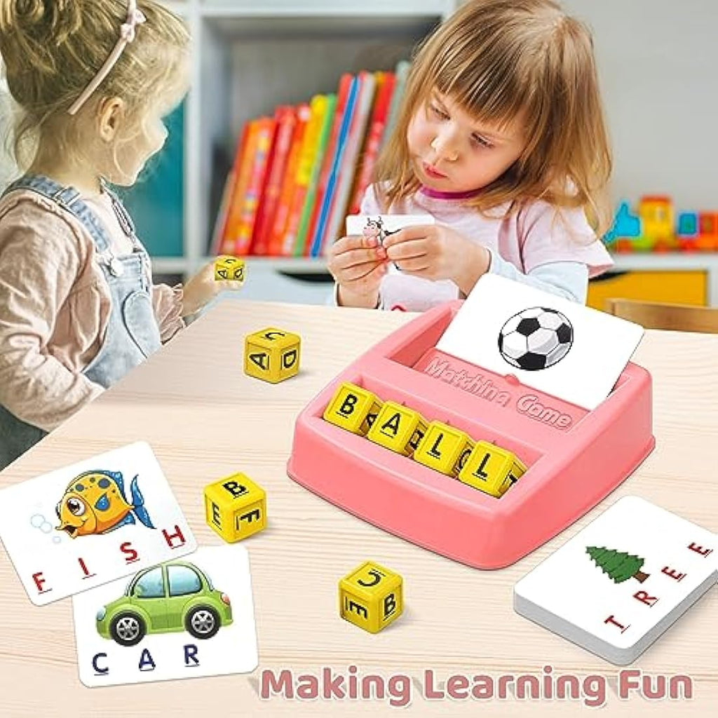 HahaGift Matching Letter Spelling Game - Montessori Educational Learning Toy