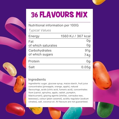 The Jelly Bean Factory Gourmet Jelly Beans – 700g Gluten-Free Gift Jar
