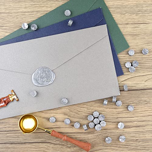 Octagon Sealing Wax Beads Kit - 300 Pcs with Melting Spoon