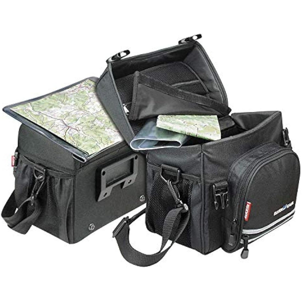 KLICKfix Allrounder Handlebar Bag – Black Bike Storage with Card Slot
