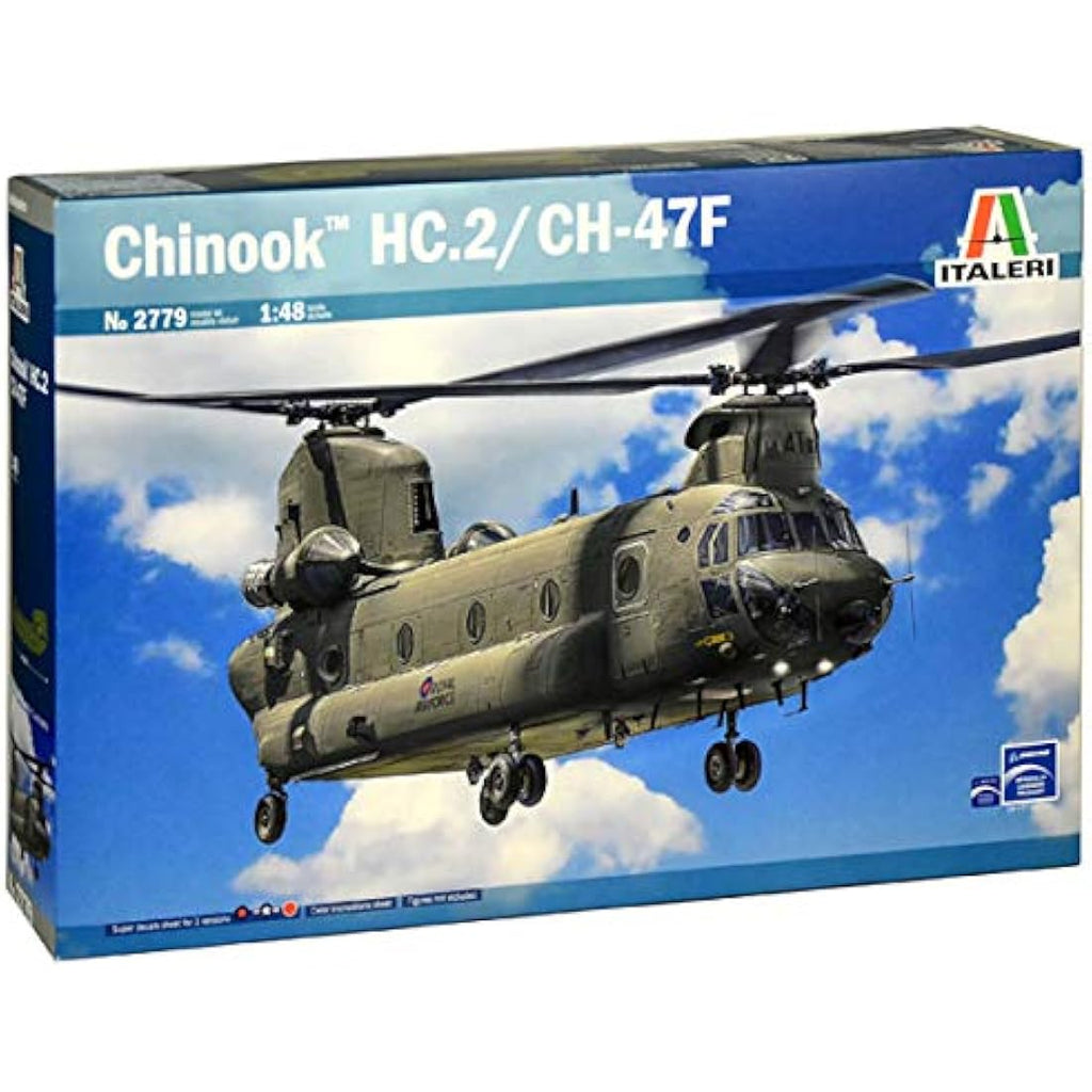 Italeri RAF HC.1 CH-47D Chinook Model Kit - 1:48 Scale Military Aircraft