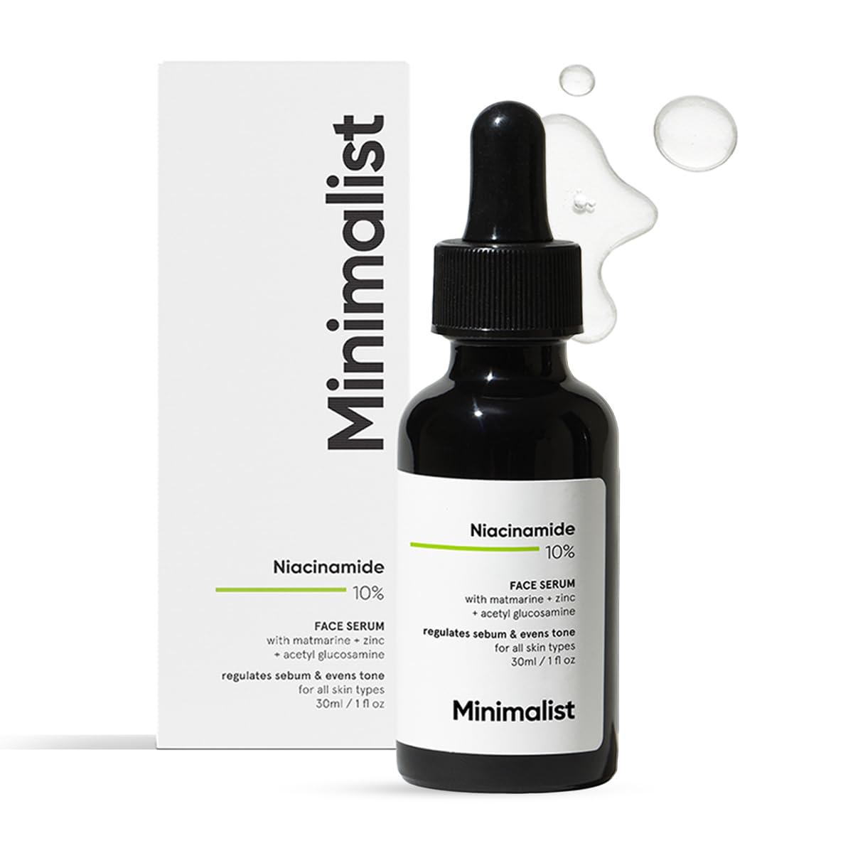 Minimalist 10% Niacinamide Face Serum for Acne Marks & Oil Control