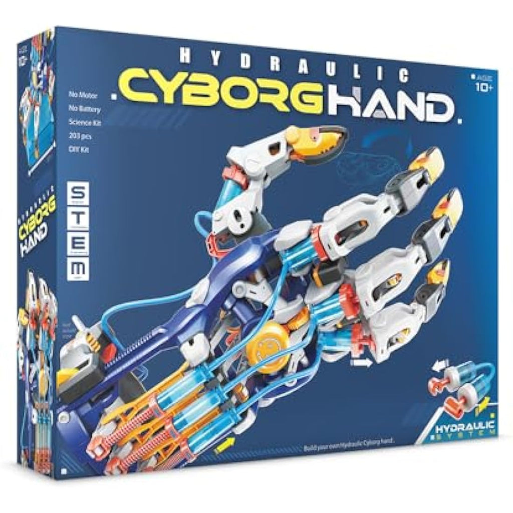 Construct & Create Hydraulic Cyborg Hand DIY STEM Robotics Project Kit