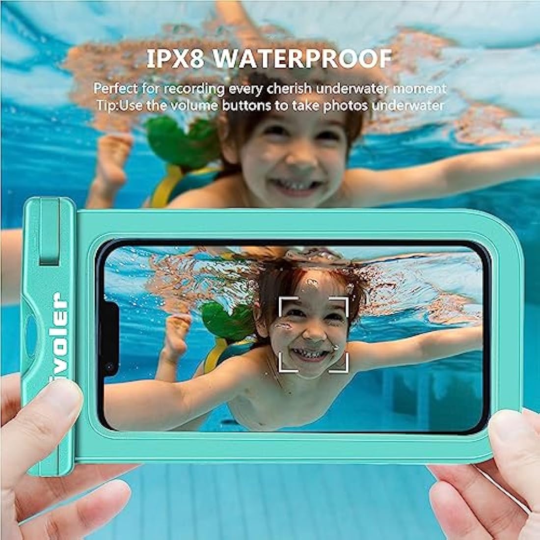 ivoler Waterproof Pouch and Phone Case Set for Swimming – Green