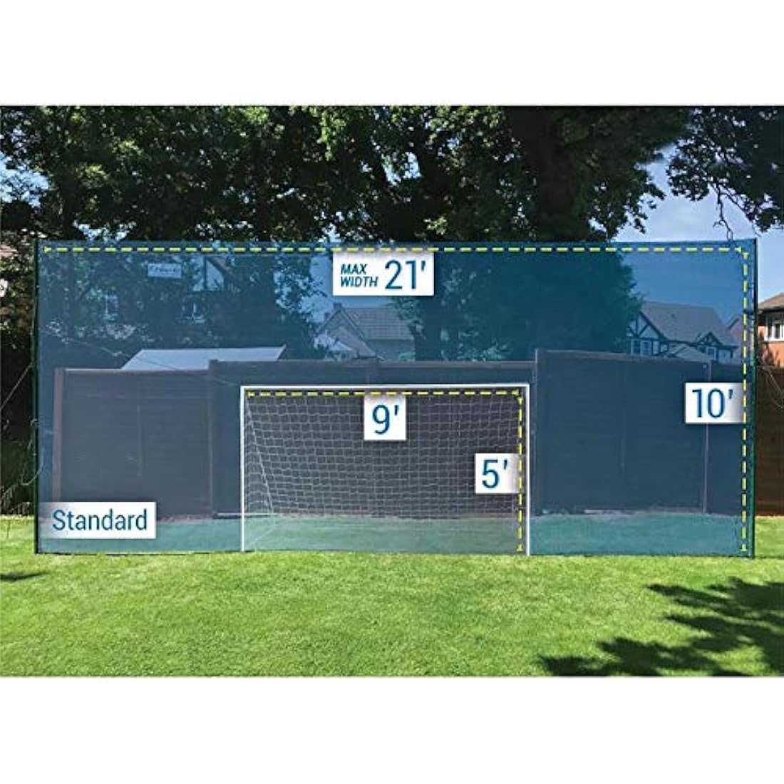 Open Goaaal Football Goal & Backstop Net – Standard Rebounder System