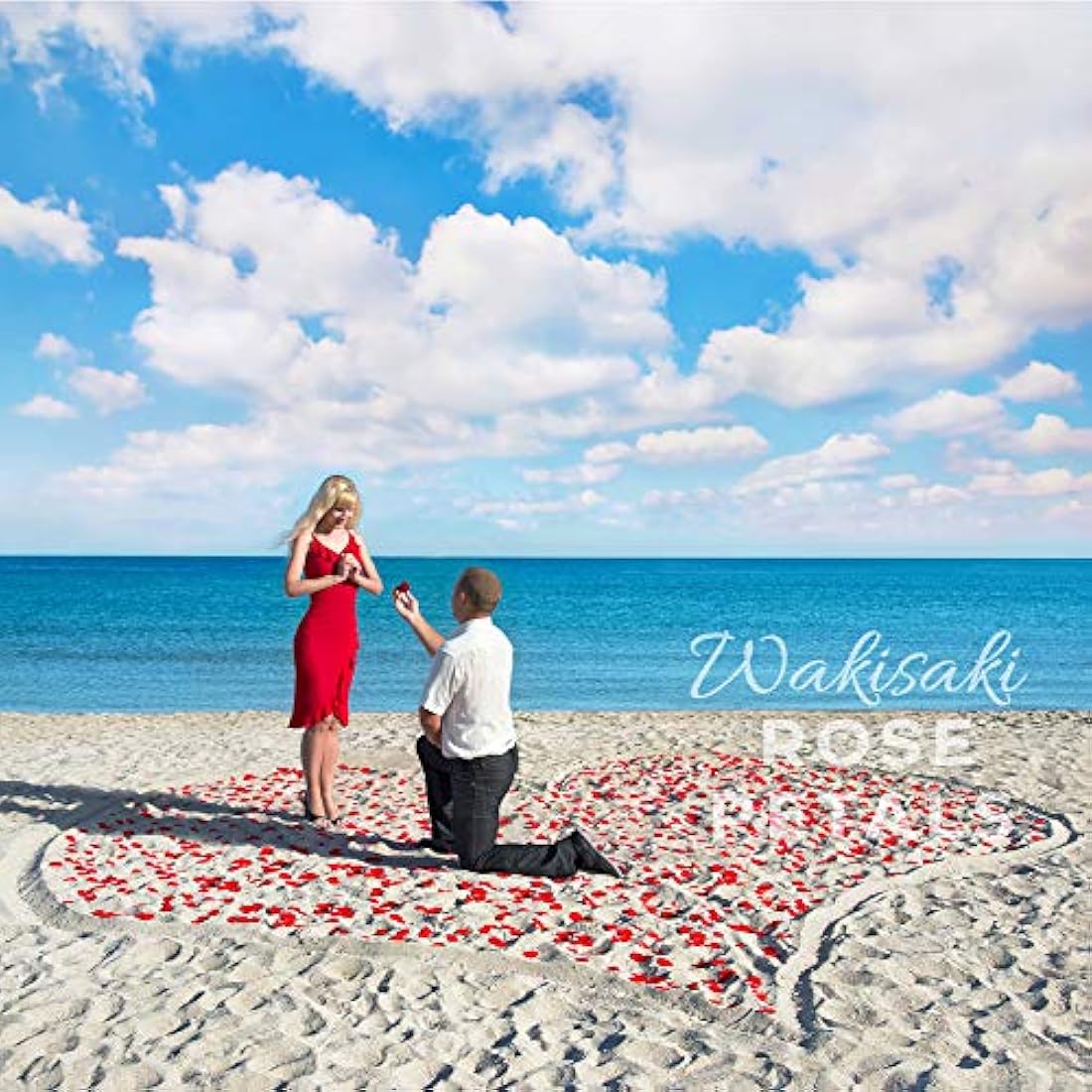 WAKISAKI Dark Red Artificial Rose Petals - Deodorized & Ready-to-Use (1000 CT)
