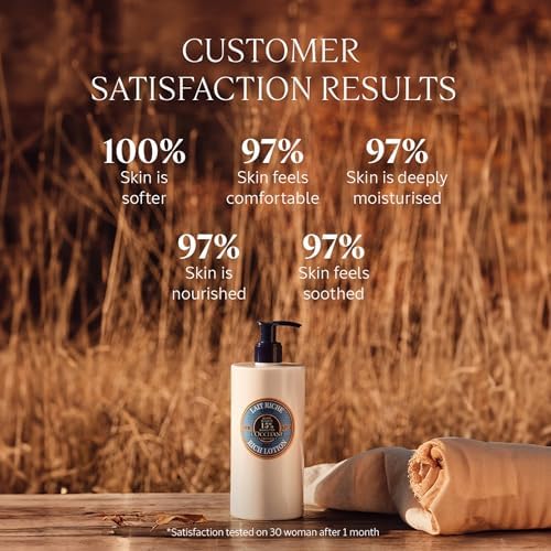 L'OCCITANE Shea Butter Rich Body Lotion – 48H Hydration (250ml)