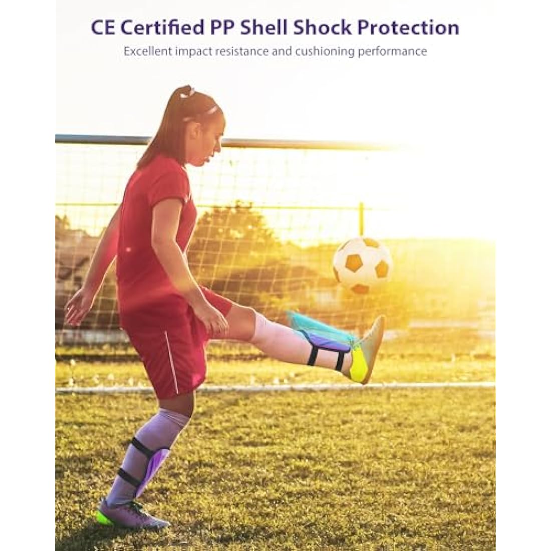 AirsFish Kids Football Shin Pads with Ankle Protection | CE Certified